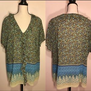 EMMA JAMES Women Button Down Shirt Blouse Sz 20W